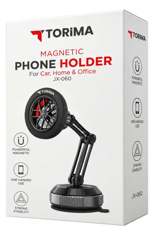 Torima Wheel-Design Magnetic Phone Holder with Strong Grip JX060